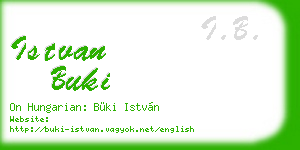 istvan buki business card